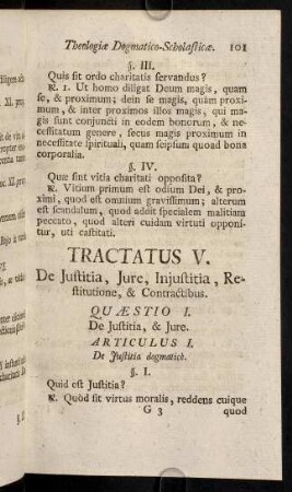 101-106, Quaestio I