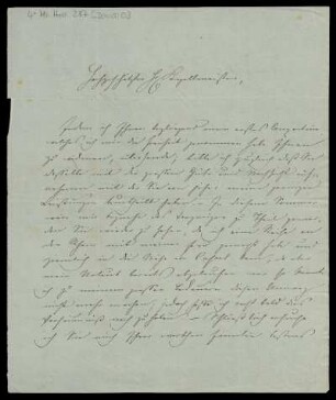 Brief von Ferdinand David an Louis Spohr