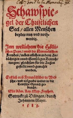 Schawspiegel der christlichen Seel