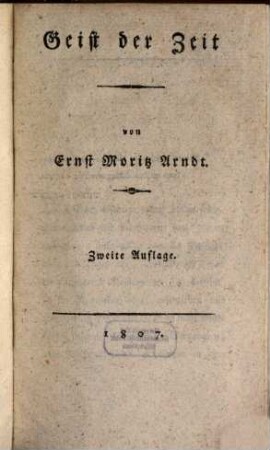 Geist der Zeit, 1