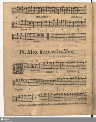 IX. Resonet Organa pulsentur tympana