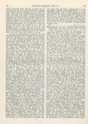 128-130 [Rezension] Rawlinson, A. E. J., The New Testament doctrine of the Christ