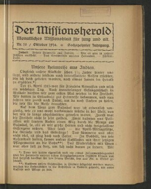 Nr. 10, Oktober 1916