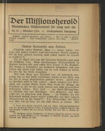 Nr. 10, Oktober 1916