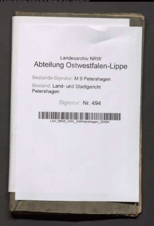 Erblasser: Uphoff, Marie Luise, geb. Buhrmester: