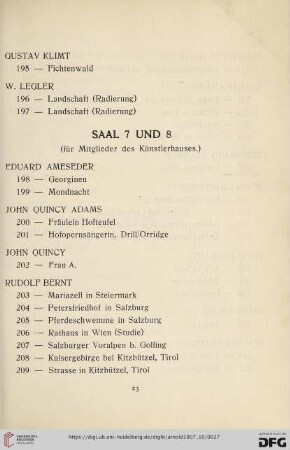 Saal 7 und 8 (Nr. 198-317)