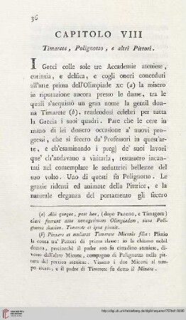Capitolo VIII: Timarete, Polignotto, e altri Pittori