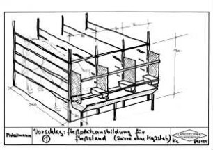 Vorschlag 1: Freßplatzausbildung für Freßplatz (Skizze ohne Maßstab)