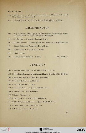 Textilien (Nr. 1202-1240)
