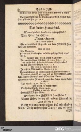 Das dritte Hauptstück. Vom Gebet des HErrn.