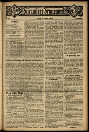 Zweite Ausgabe vom Donnerstag, den 03. September 1931.