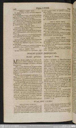 Psalmi LXXIV. Dispositio. Ecclesia querulans. Quosque? libera