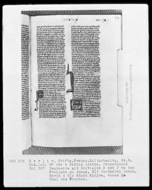 Biblia latina — Initiale E (t factum), Folio 397recto