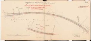 Viergleisiger Ausbau der Eisenbahnstrecke Vohwinkel-Elberfeld Schinkelwettbewerb 1904: Lageplan 1:1250