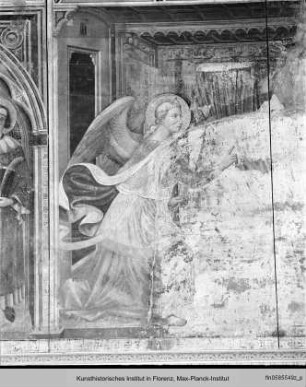 Verkündigung an Maria mit den Stadtheiligen Justus, Oktavianus, sowie Cosmas und Damian