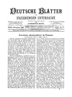 Französische "Enzyklopädisten" als Pädagogen