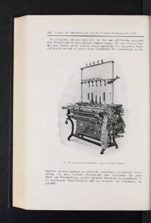 Abb. 201 Jacquardmusterstrickmaschine. Seyfert & Donner, Chemnitz