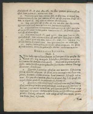Dissertatio Secunda.