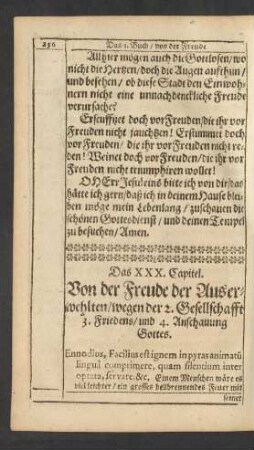 Das XXX. Capitel.