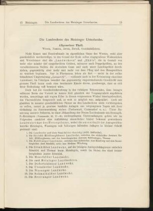 Die Landwehren des Meininger Unterlandes.