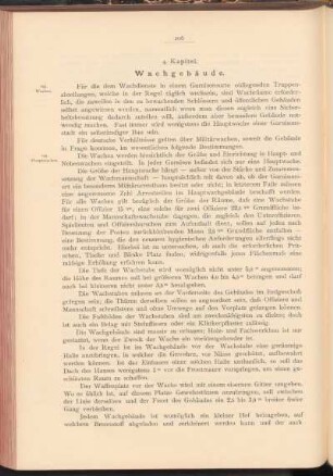 4. Kapitel. Wachgebäude.