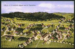 Urlau O. A. Leutkirch (Allgäu) aus der Vogelschau