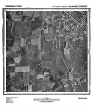 Herzebrock - Postdorf, Gauß-Krüger-Koordinaten: Rechtswert: 3446, Hochwert: 5748