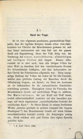 Der Monotheismus Israels in der vorexilischen Zeit : ein Beitrag zur alttestamentlichen Religionsgeschichte
