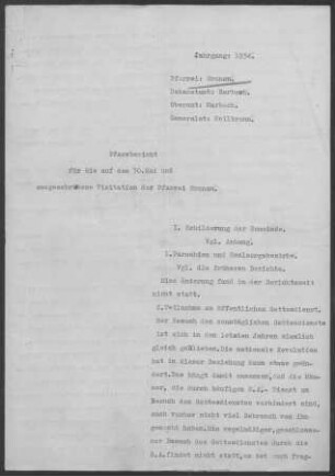 Gronau mit Schmidhausen: Pfarrbericht 1934