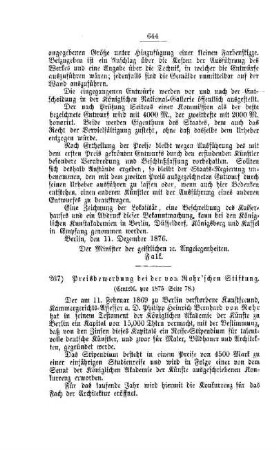 Preisbewerbungen bei der von Rohr'schen Stiftung : [II. Universitäten, Akademien, etc.]