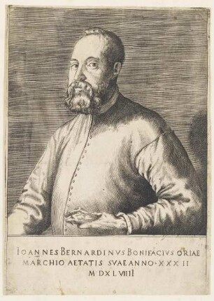 Bildnis des Johannes Bernardus Bonifacius Oriae