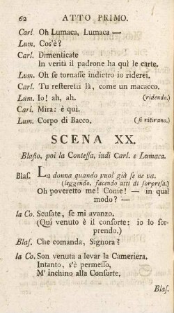 Scena XX. / Zwanzigster Auftritt
