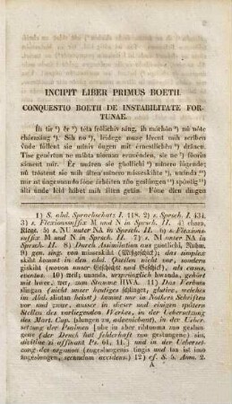 Althochdeutsches Lesebuch enthaltend die althochdeutsche Übersetzung der Consolatio philosophiae des Boethius