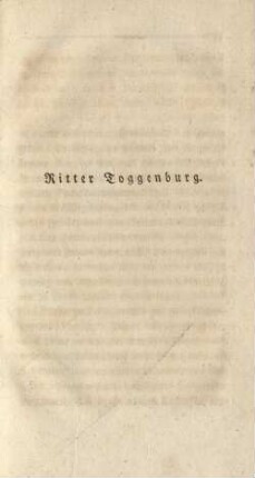 Ritter Toggenburg