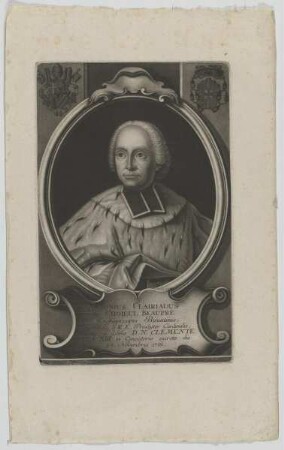 Bildnis des Antonius Clairiadus de Choieul Beauprè