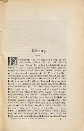 Voltaire im Urteile der Zeitgenossen