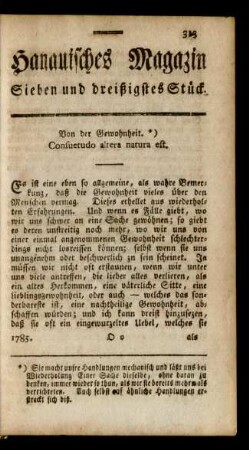 Sieben und dreißigstes Stück