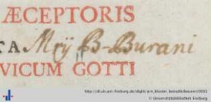 [Provenienz]: Kloster Benediktbeuern