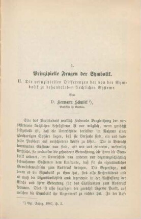 599-646 Prinzipielle Fragen der Symbolik : II. die prinzipiellen Differenzen der von der Symbolik zu behandelnden kirchlichen Systeme