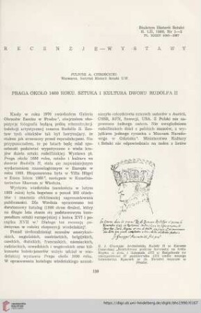 52: Praga około 1600 roku. Sztuka i kultura dworu Rudolfa II