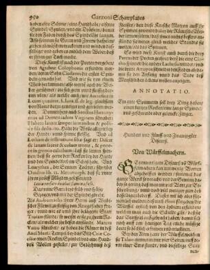 Hundert und Fünff- und Zwantzigster Discurß. Von Würffelmachern.