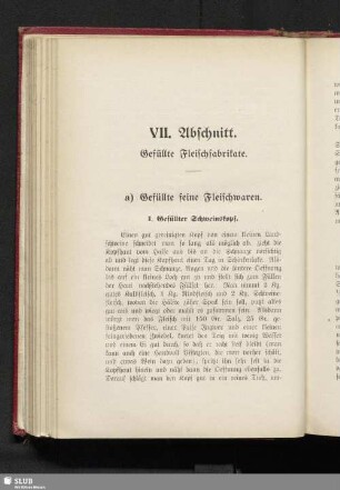 VII. Abschnitt. Gefüllte Fleischfabrikate