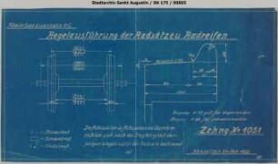 Regelausführung der Radsätze und Radreifen