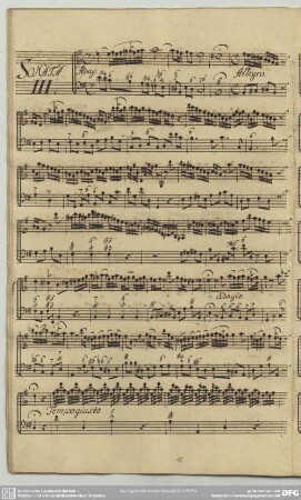 [1.] Adagio; Allegro; Adagio; Tempo giusto; Adagio; Presto; Adagio