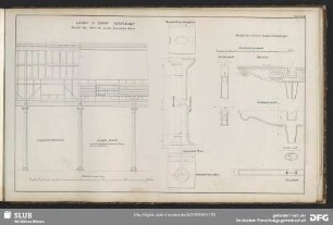 Leeds & Selby Eisenbahn. Details des Shed im Leeds Eisenbahn Depot
