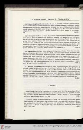 X. Mexiko (Nr. 378-419)