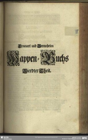 Vierdter Theil
