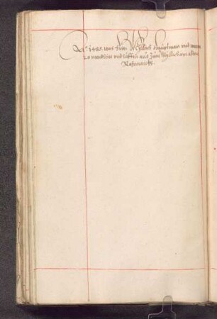 Anno 1485 …