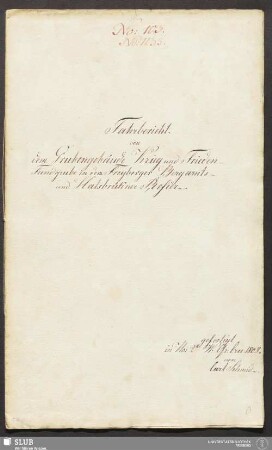 Fahrbericht von dem Grubengebäude Krieg und Frieden Fundgrube in dem Freyberger Bergamts und Halsbrükner Refier - 17.7136 4.