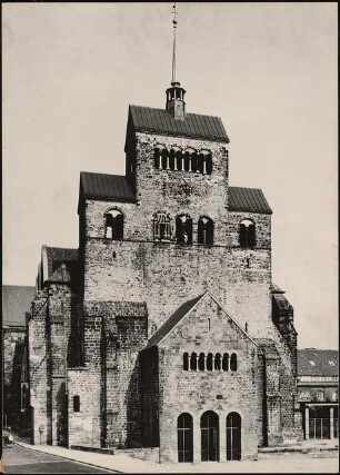 Dom, Minden Wiederaufbau: Ansicht Westwerk nach dem Wiederaufbau